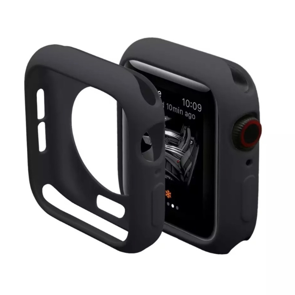 NEW Apple Watch Protective Sport Bumper Case Black - Picture 3 of 7